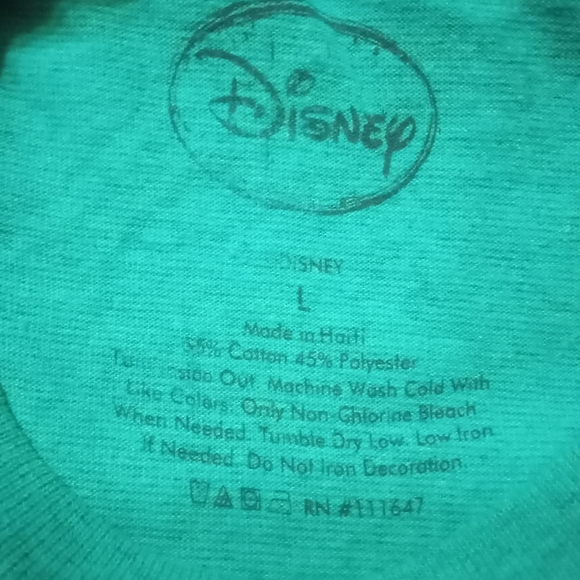 DISNEY | Men's Vintage Green Official Disney Peter Pan T-shirt | Large - Picture 3 of 3